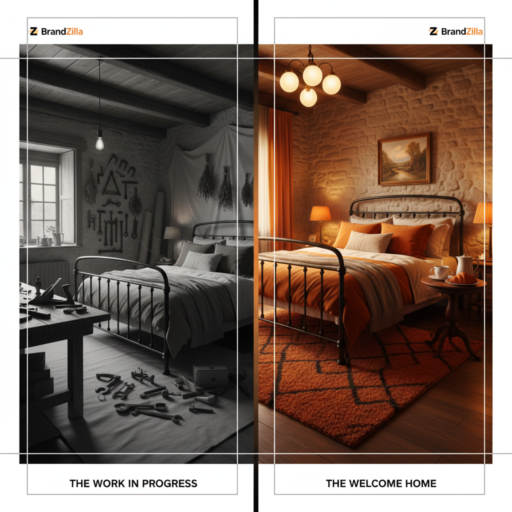 Turn Your Daily Chores into Bookings: Before After Post Ideas for Bed and Breakfasts